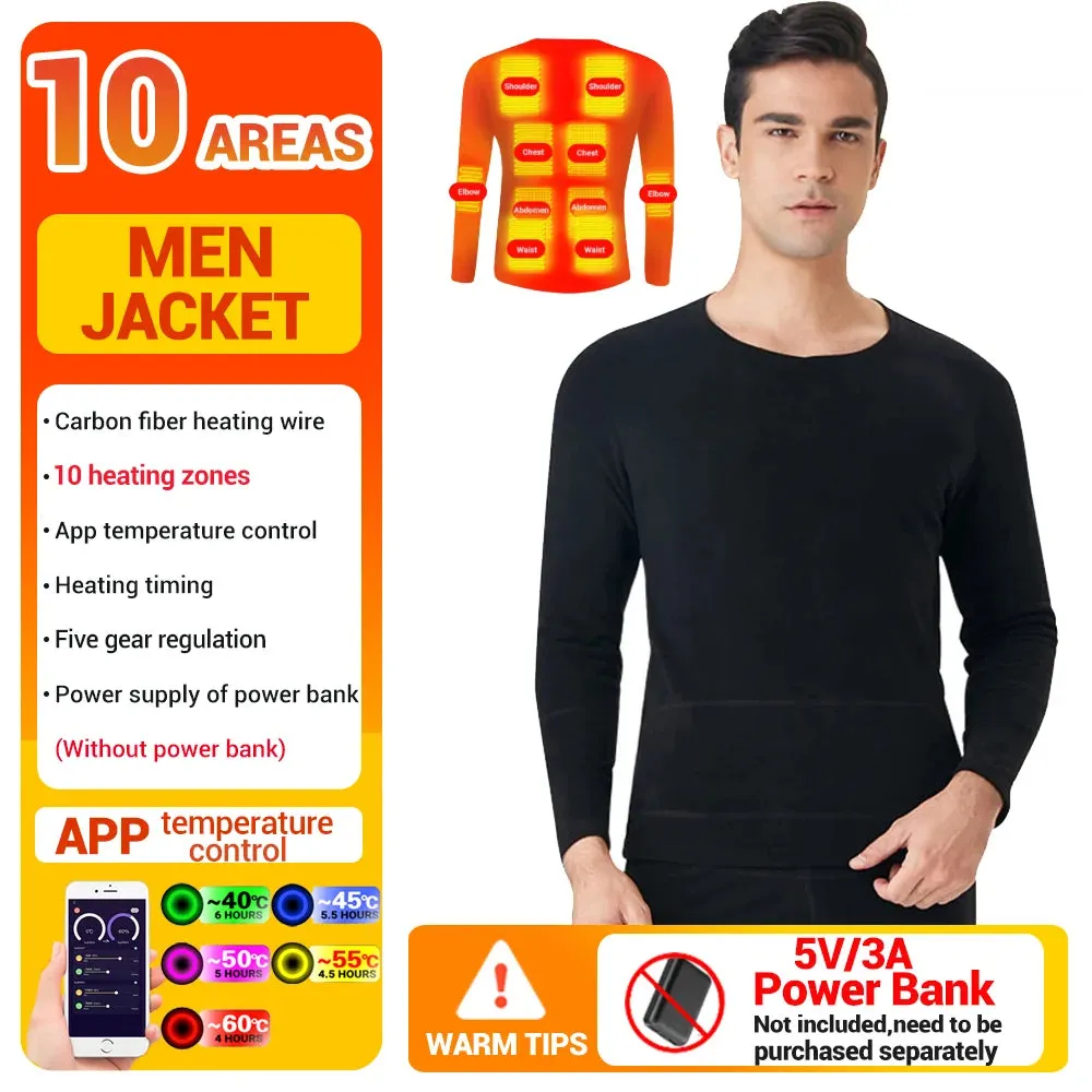 1 - AC - APP-Controlled Heated Jacket: USB-powered fleece, warm and convenient for winter