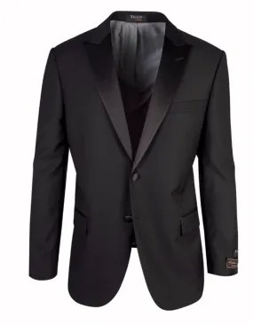 2 Button Designer Peak Tuxedo in Black