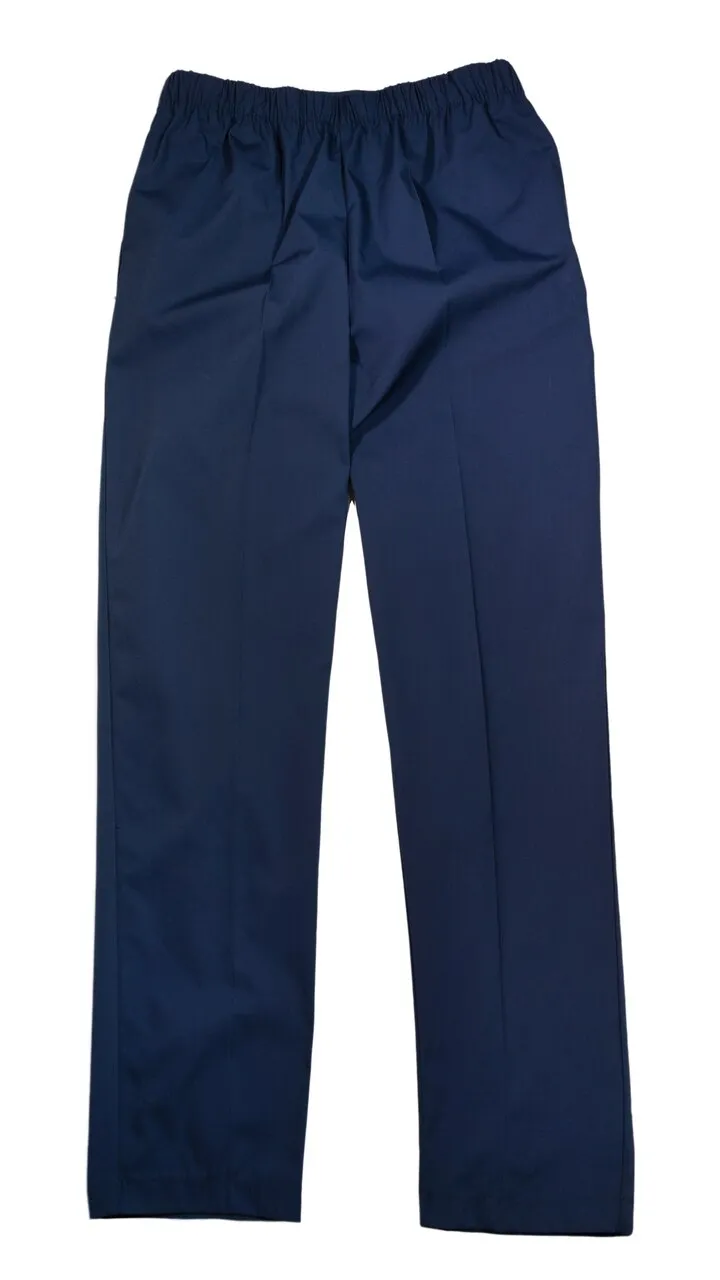 Adaptive Open Back Poly-Cotton Twill Pant