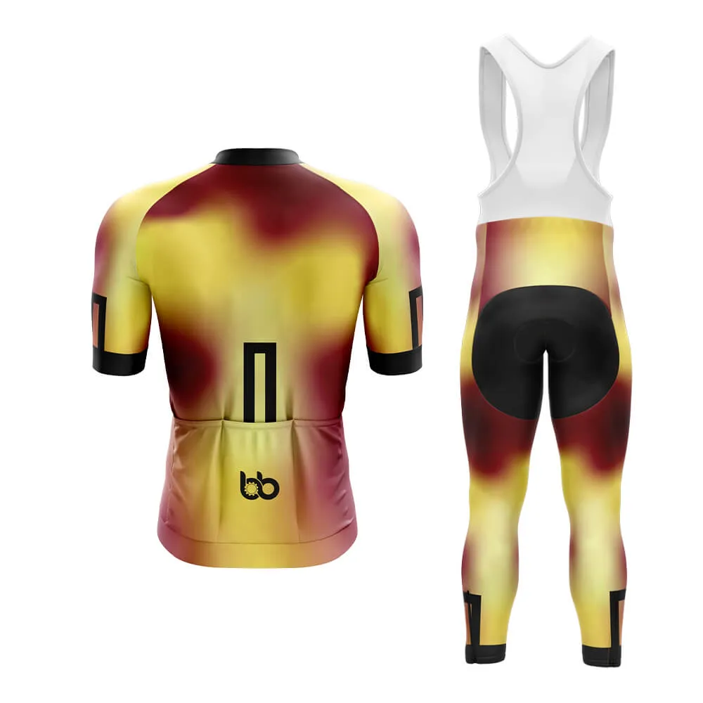 Bicycle Booth Prism (Yellow-Maroon) Aero Cycling Kit