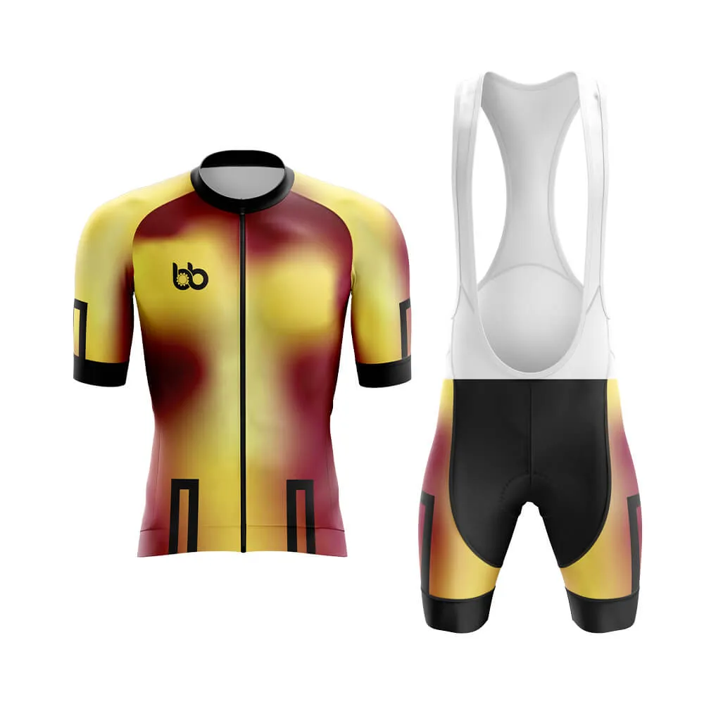 Bicycle Booth Prism (Yellow-Maroon) Aero Cycling Kit