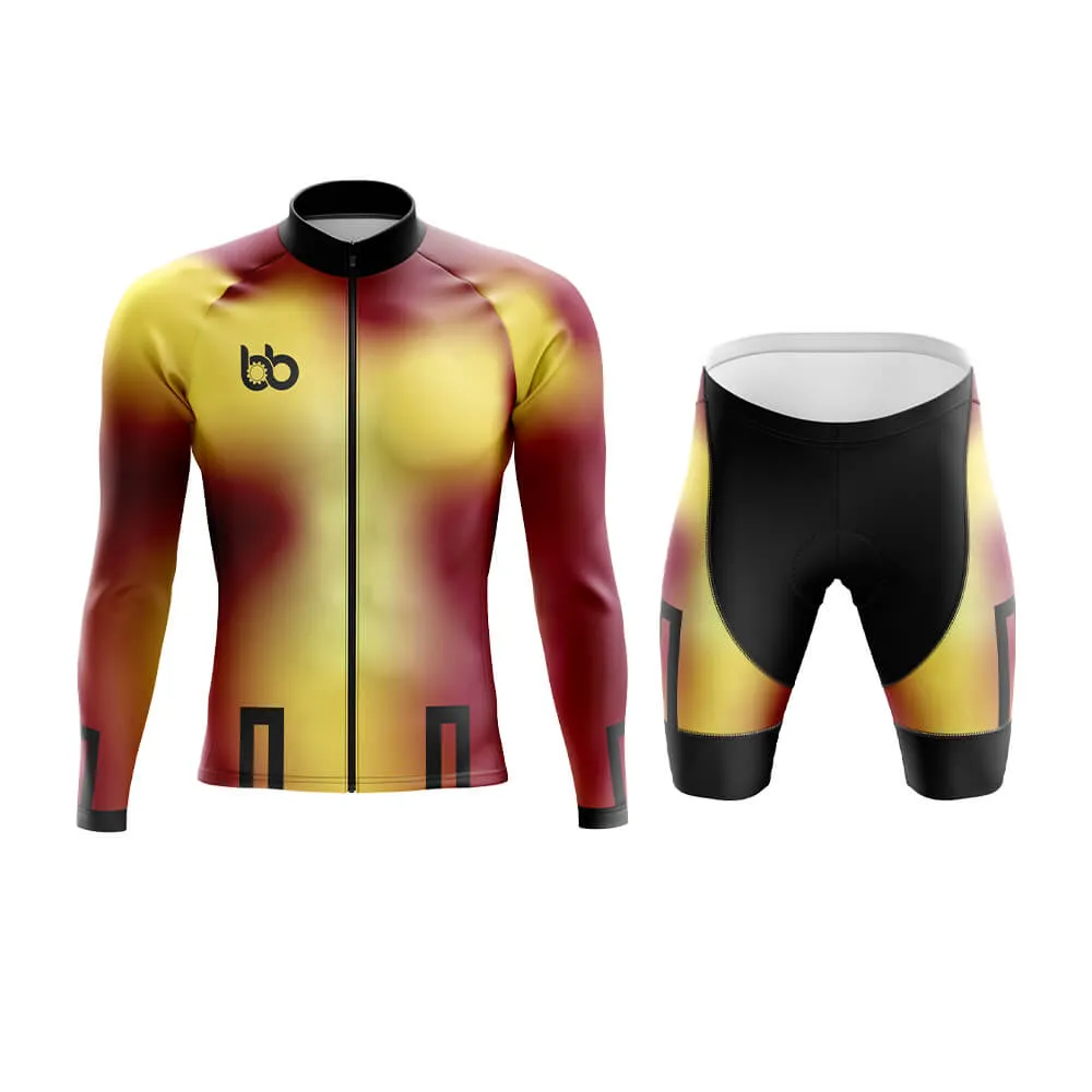 Bicycle Booth Prism (Yellow-Maroon) Aero Cycling Kit