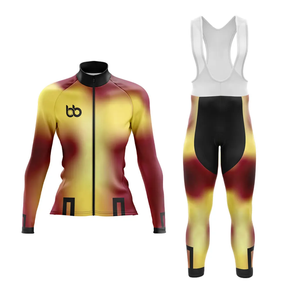 Bicycle Booth Prism (Yellow-Maroon) Aero Cycling Kit