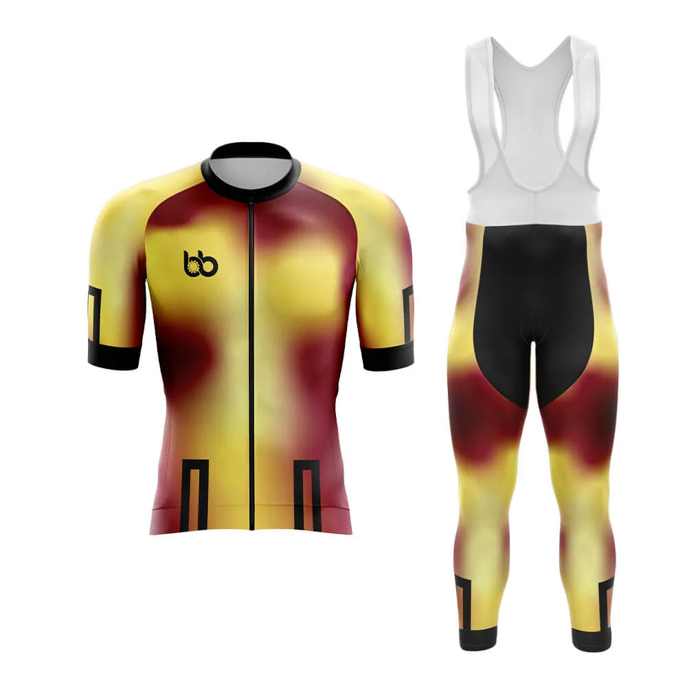 Bicycle Booth Prism (Yellow-Maroon) Aero Cycling Kit