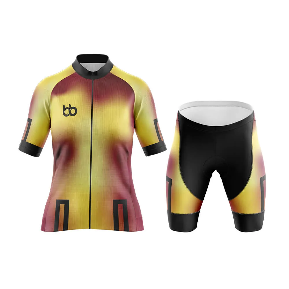 Bicycle Booth Prism (Yellow-Maroon) Aero Cycling Kit