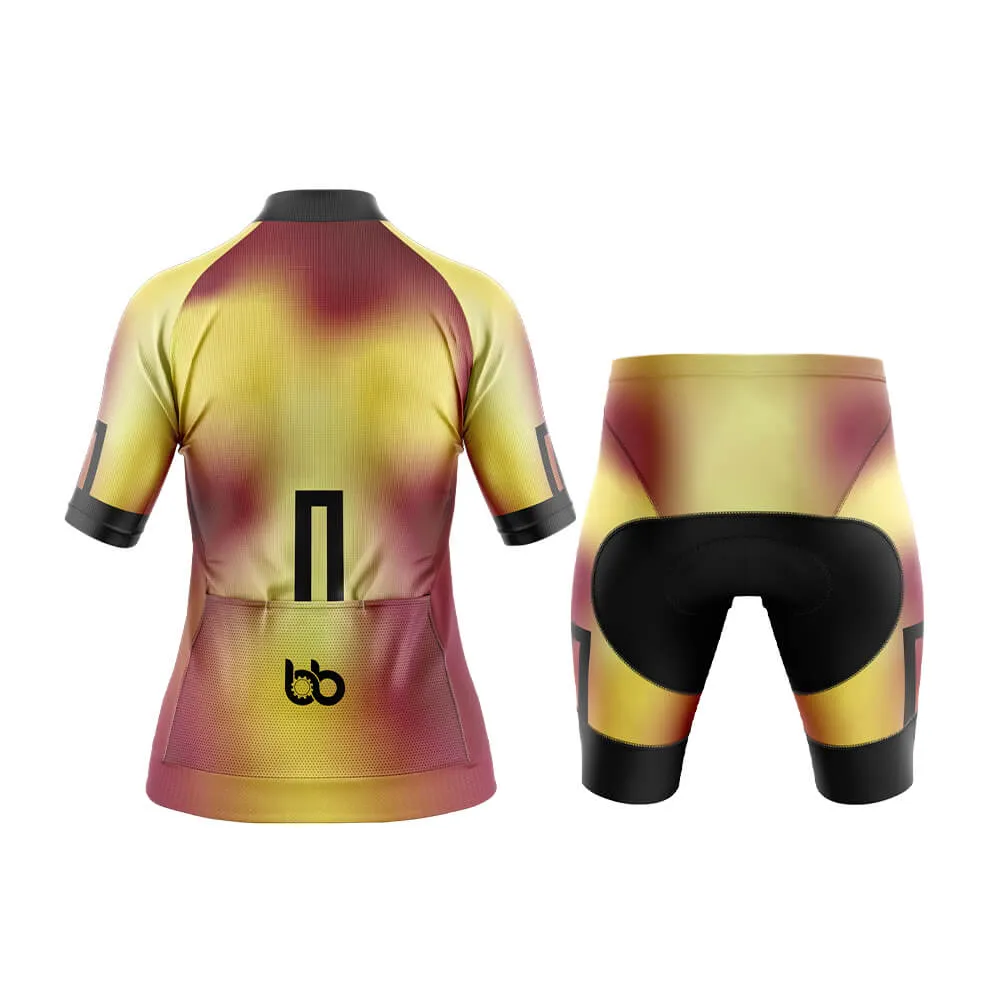 Bicycle Booth Prism (Yellow-Maroon) Aero Cycling Kit