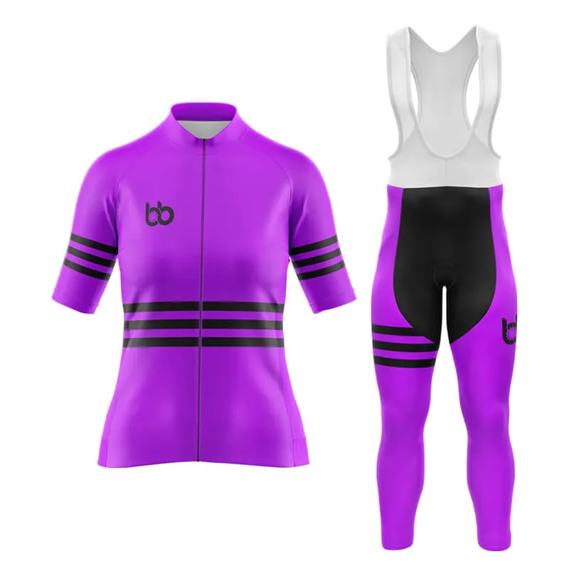 Bicycle Booth Stripes (Purple) Aero Cycling Kit