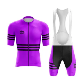 Bicycle Booth Stripes (Purple) Aero Cycling Kit