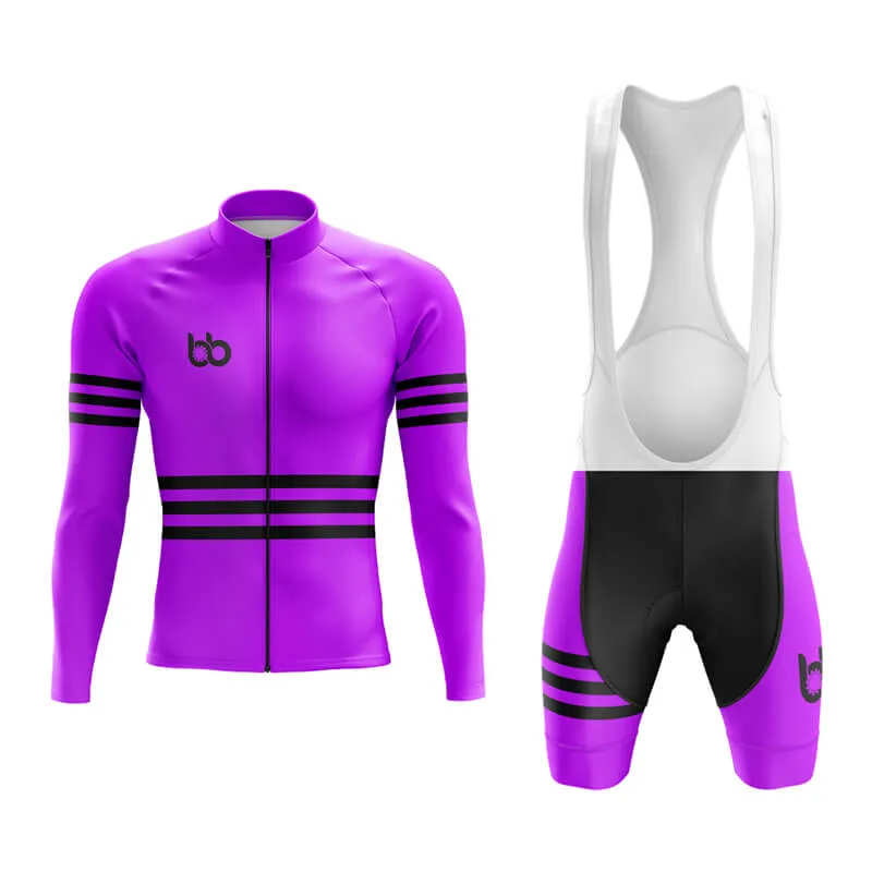 Bicycle Booth Stripes (Purple) Aero Cycling Kit