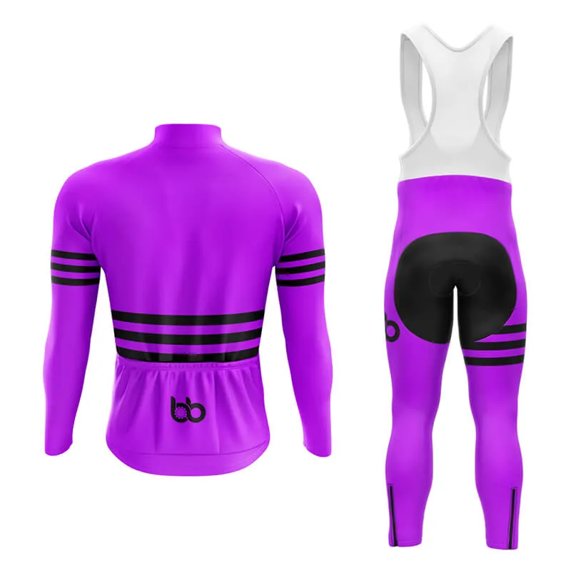 Bicycle Booth Stripes (Purple) Aero Cycling Kit