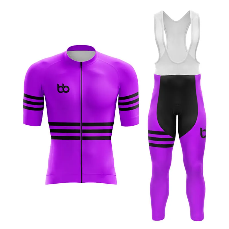 Bicycle Booth Stripes (Purple) Aero Cycling Kit