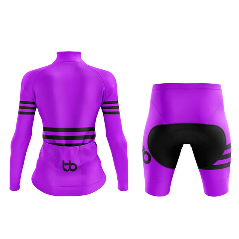 Bicycle Booth Stripes (Purple) Aero Cycling Kit