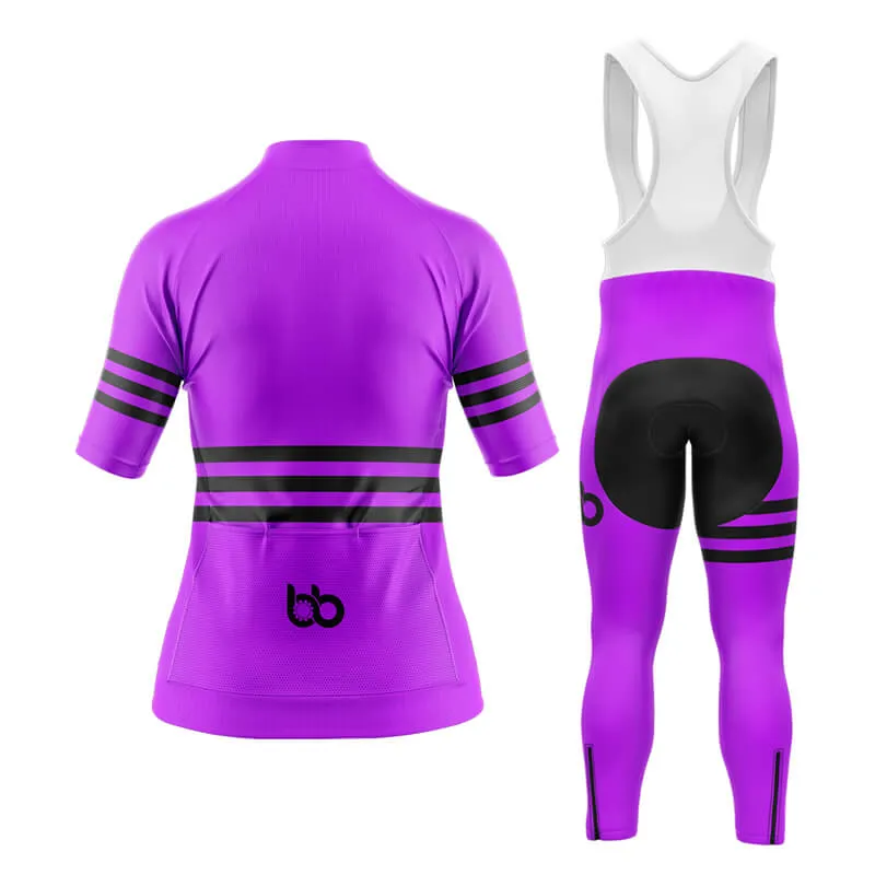 Bicycle Booth Stripes (Purple) Aero Cycling Kit