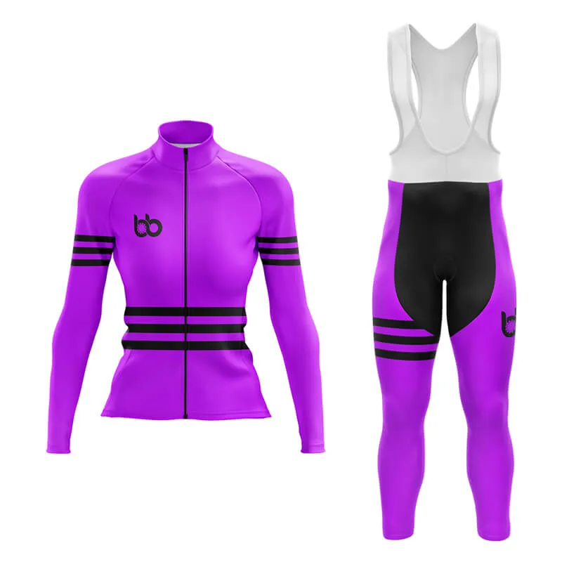 Bicycle Booth Stripes (Purple) Aero Cycling Kit