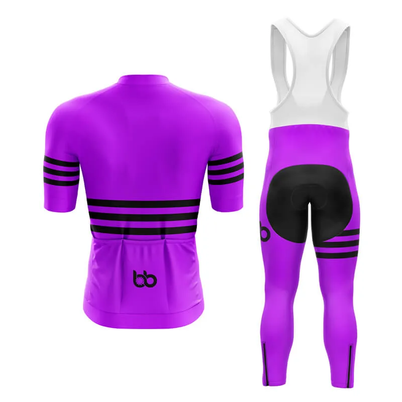 Bicycle Booth Stripes (Purple) Aero Cycling Kit