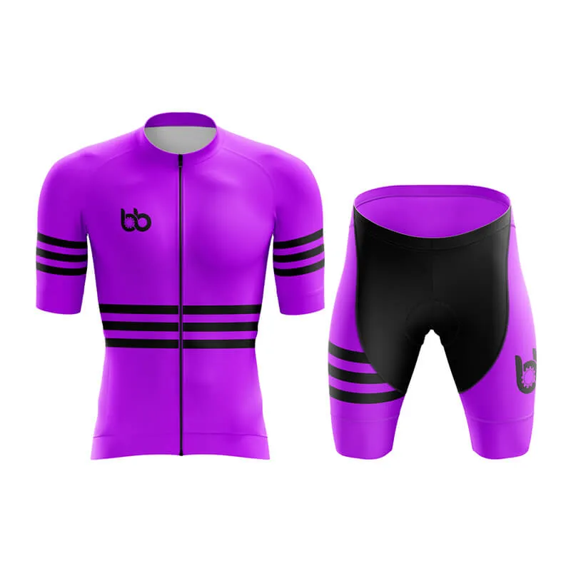 Bicycle Booth Stripes (Purple) Aero Cycling Kit