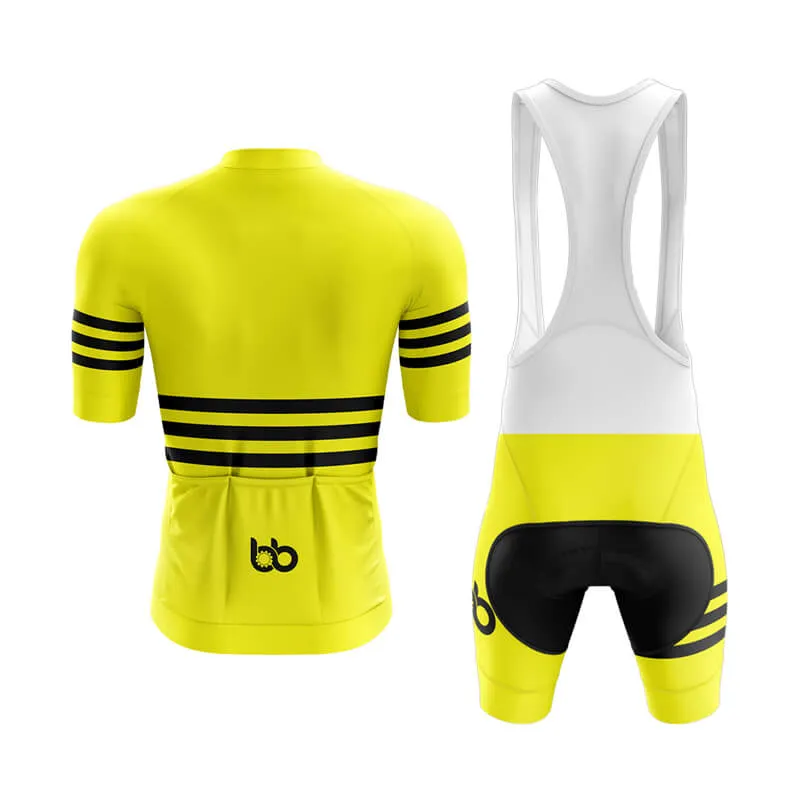 Bicycle Booth Stripes (Yellow) Aero Cycling Kit