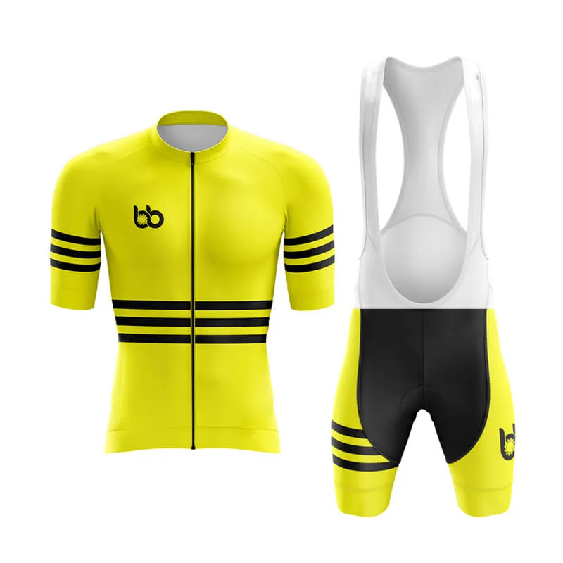 Bicycle Booth Stripes (Yellow) Aero Cycling Kit