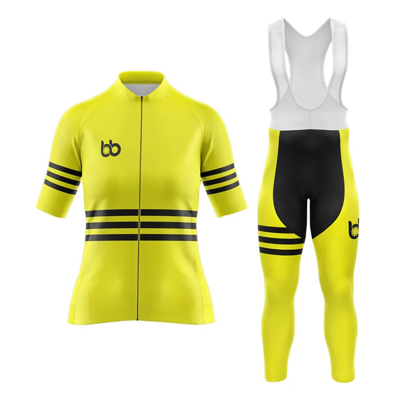 Bicycle Booth Stripes (Yellow) Aero Cycling Kit