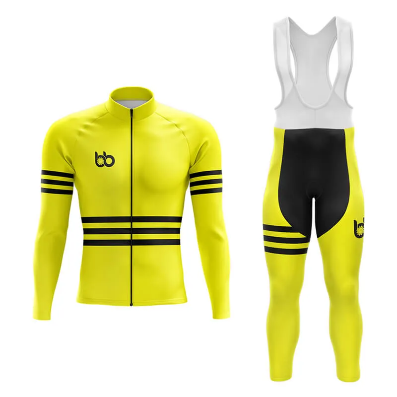 Bicycle Booth Stripes (Yellow) Aero Cycling Kit