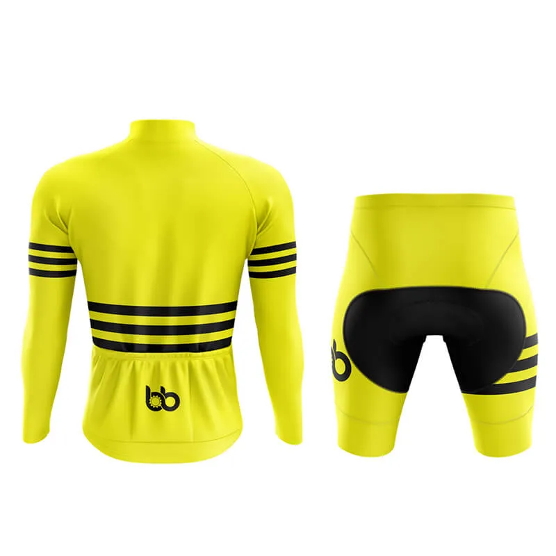 Bicycle Booth Stripes (Yellow) Aero Cycling Kit