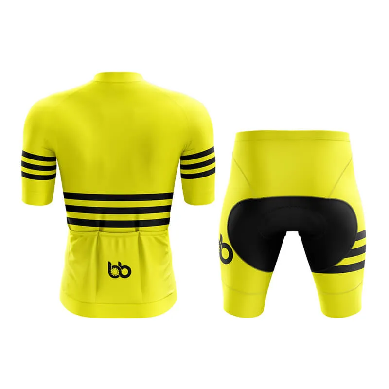 Bicycle Booth Stripes (Yellow) Aero Cycling Kit