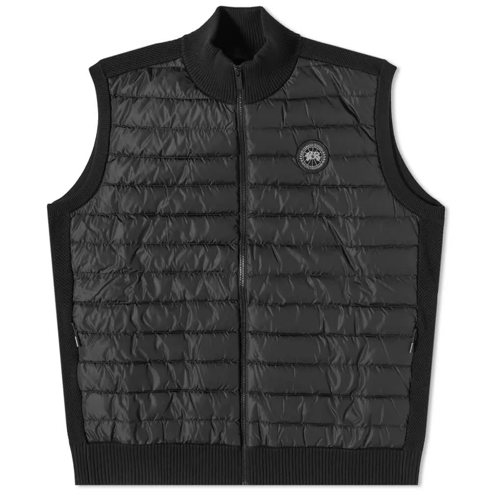 Black Disc Hybridge Canada Goose Knitted Vest