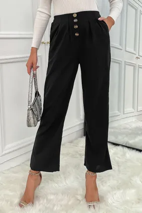 Black Resort Wide Leg Pants