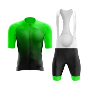 Black to Green Aero Cycling Kit