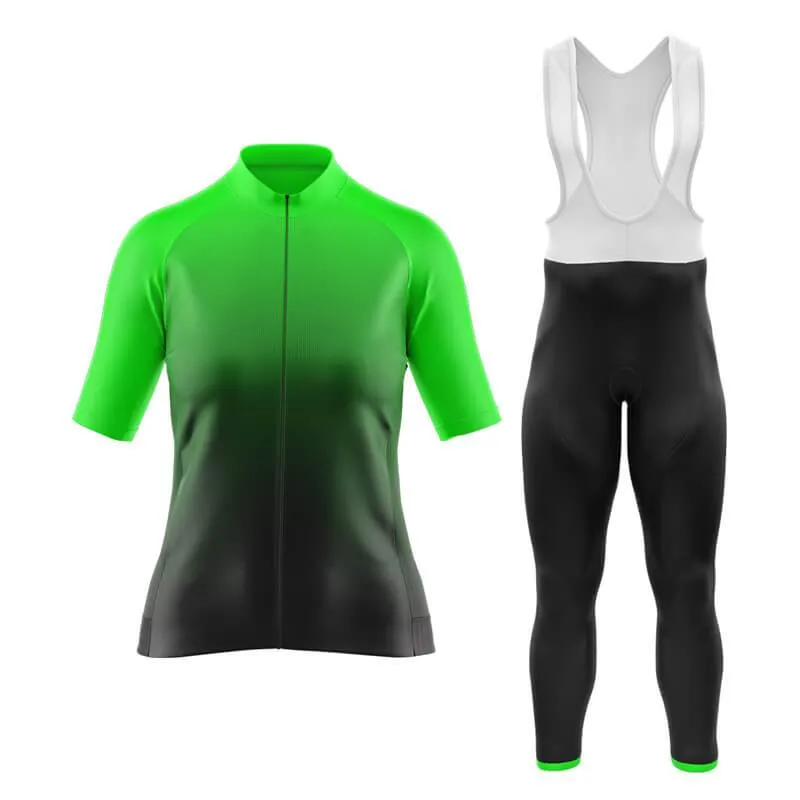 Black to Green Aero Cycling Kit