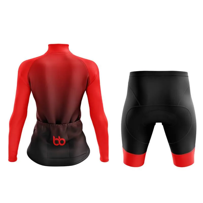 Black to Red Aero Cycling Kit