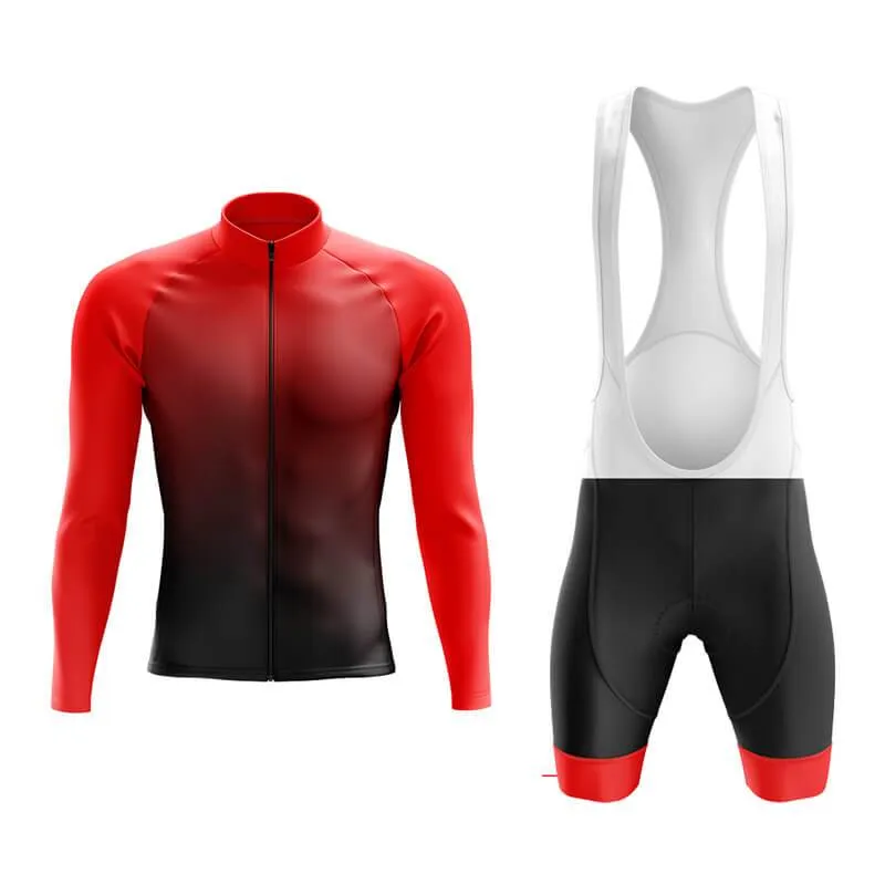 Black to Red Aero Cycling Kit