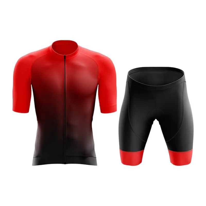 Black to Red Aero Cycling Kit