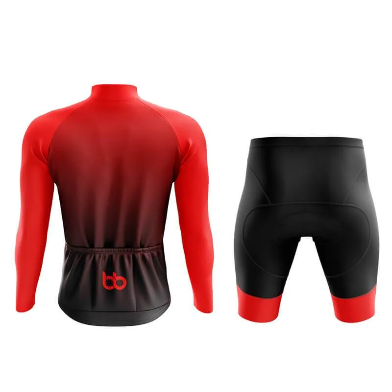 Black to Red Aero Cycling Kit