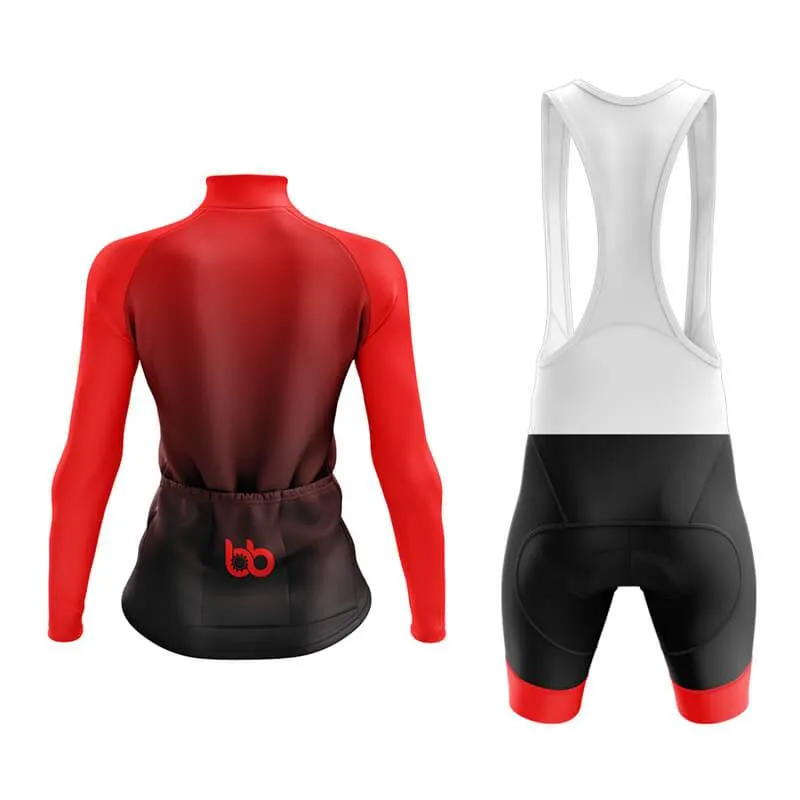 Black to Red Aero Cycling Kit