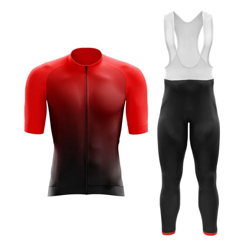 Black to Red Aero Cycling Kit