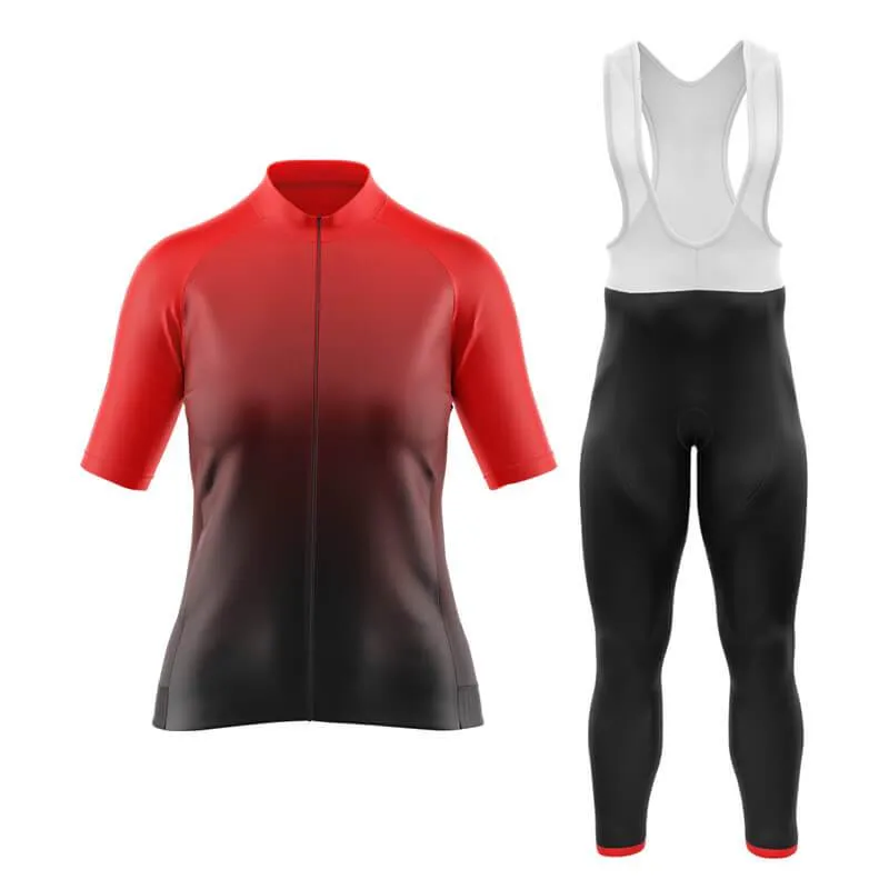 Black to Red Aero Cycling Kit