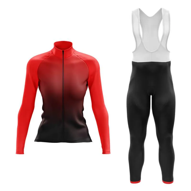 Black to Red Aero Cycling Kit