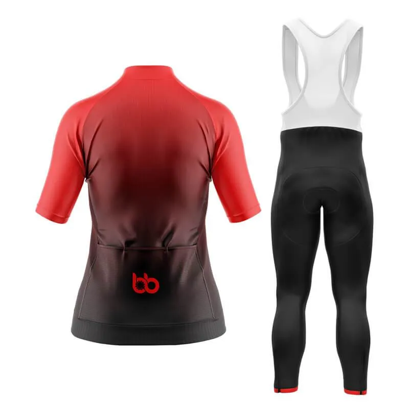 Black to Red Aero Cycling Kit