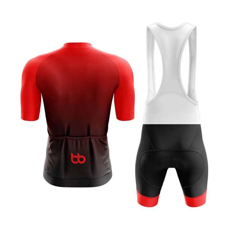 Black to Red Aero Cycling Kit