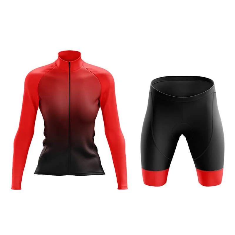 Black to Red Aero Cycling Kit