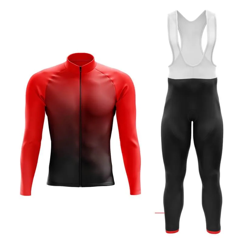 Black to Red Aero Cycling Kit