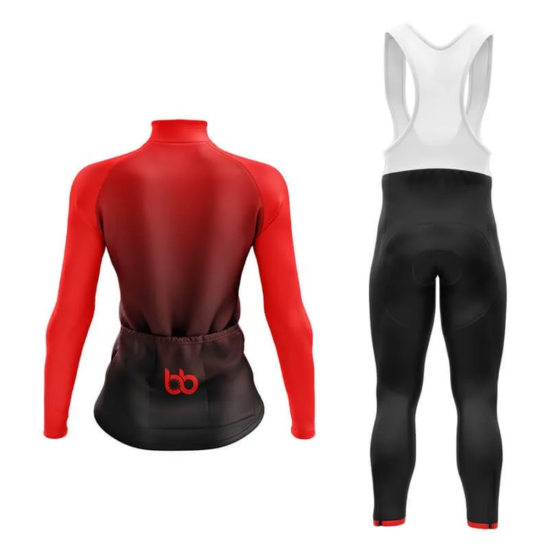 Black to Red Aero Cycling Kit