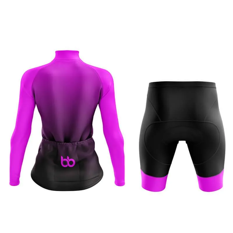 Black to Violet Aero Cycling Kit