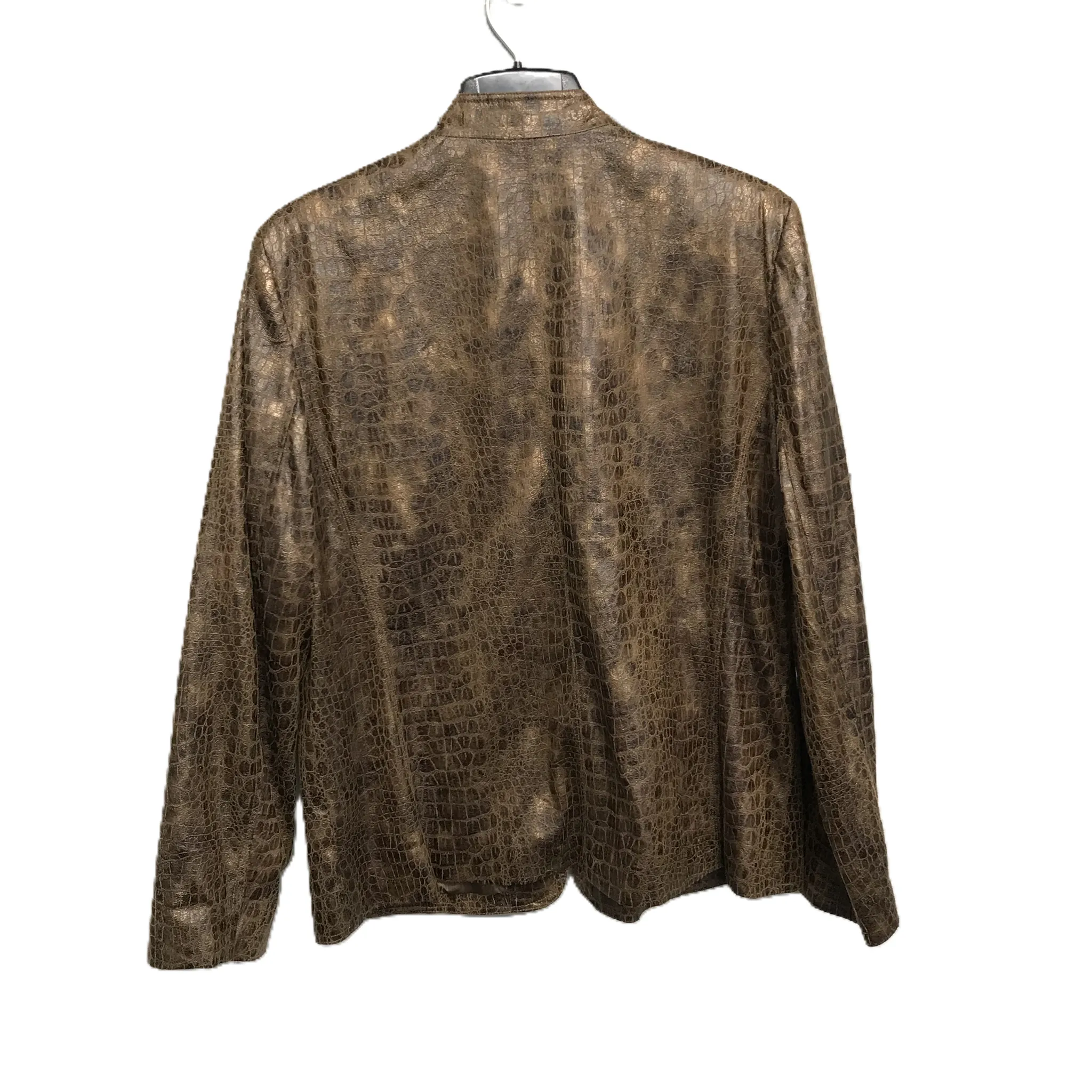 Blazer By Alfred Dunner In Snakeskin Print, Size: 1x