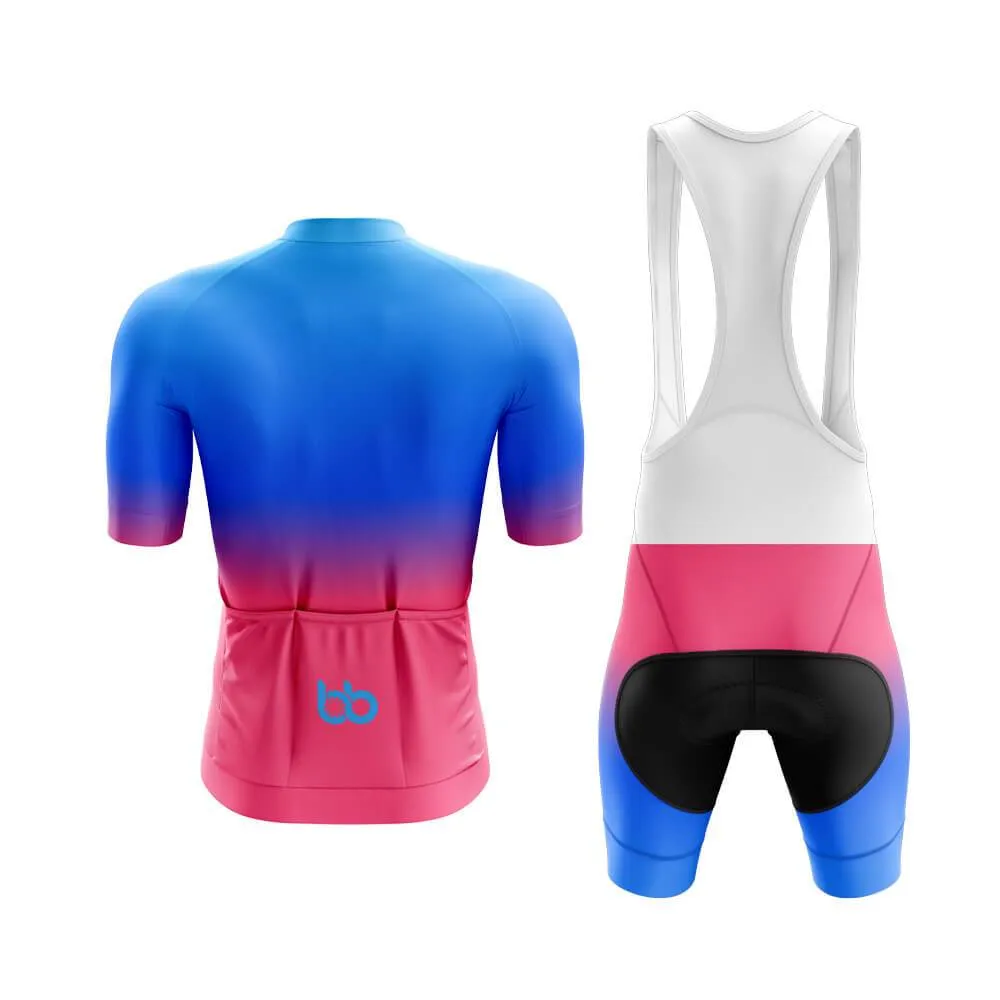 Blue-Pink Gradient Aero Cycling Kit