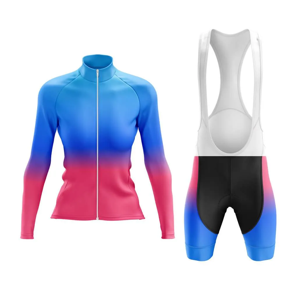 Blue-Pink Gradient Aero Cycling Kit