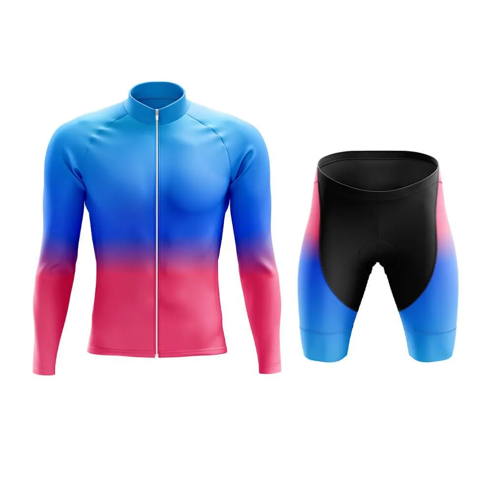 Blue-Pink Gradient Aero Cycling Kit