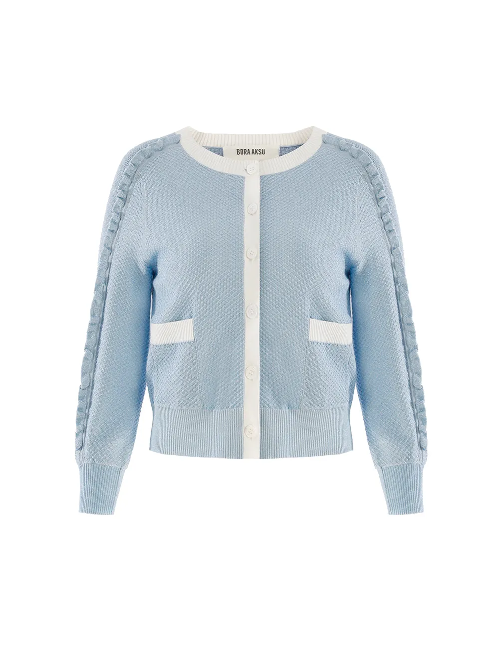 BORA AKSU Clear Blue Soft Knit Cardigan