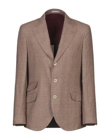 Brunello Cucinelli Man Blazer Light brown 38 suit